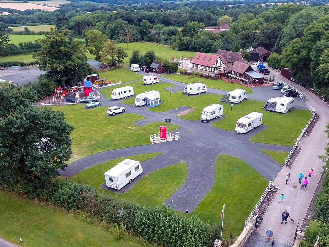 Walnut Cottage Caravan Park: The site from the air (photo added by manager on 28/07/2022)