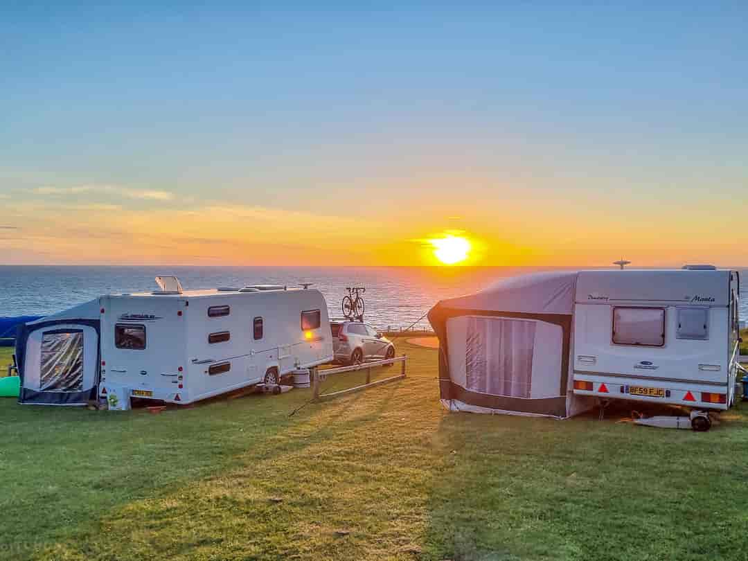 Morfa Bychan Holiday Park: Magnificent views from the pitches (photo added by manager on 08/01/2022)