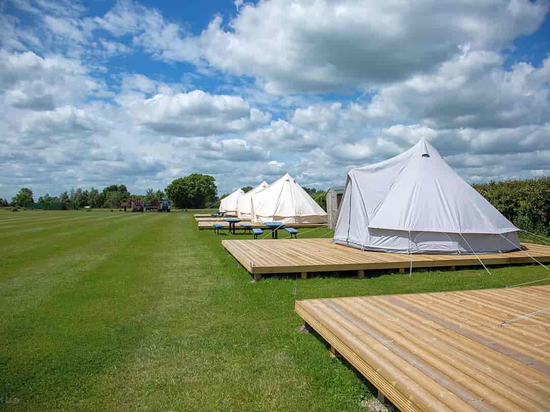 Stonham Barns Holiday Park: Bell tents (photo added by manager on 07/07/2022)