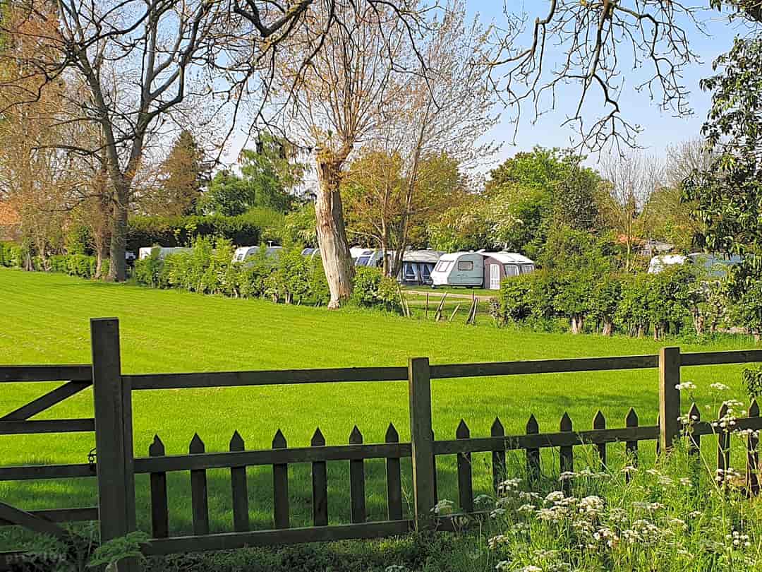 The Castle Inn: Photo of caravan site from a distance