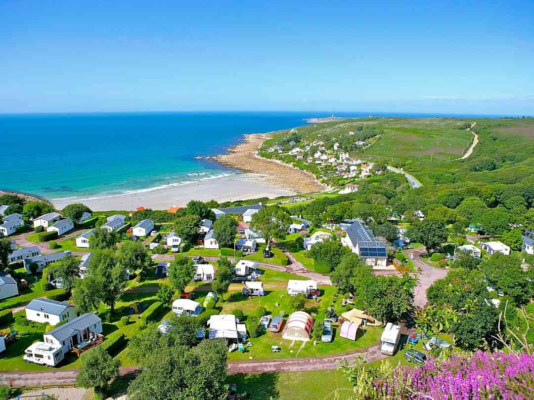Camping L Anse Du Brick Maupertus Sur Mer Pitchup