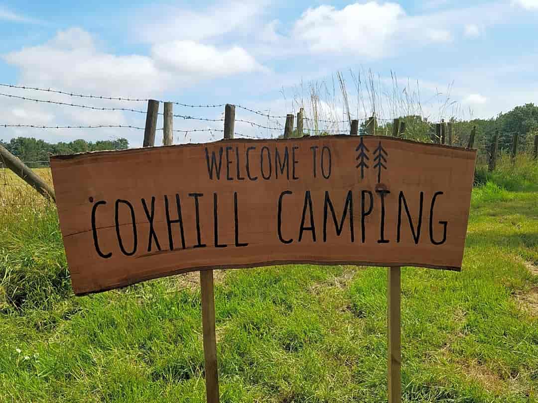 Coxhill Camping: The sign