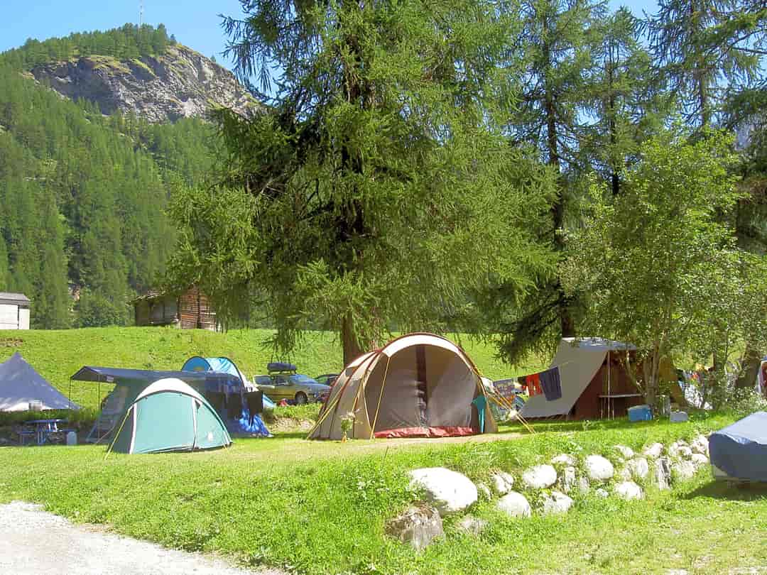 Camping Molignon: Grass pitches in the sun