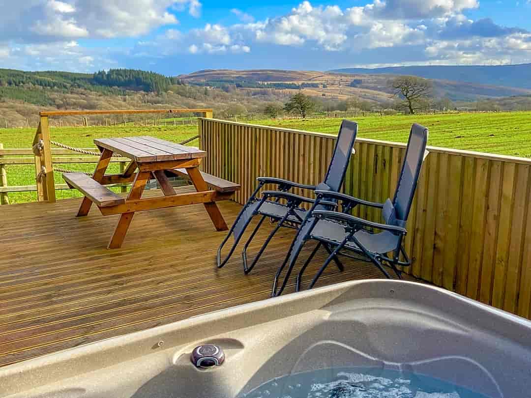 Four Falls Glamping: View from the hot tub