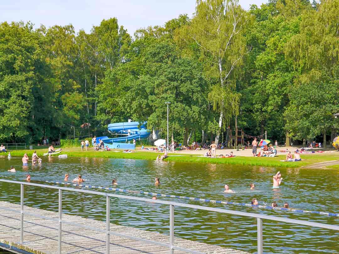 Campingplatz Wusterhausen: Looking towards the beach from the boat dock (photo added by manager on 24/04/2023)