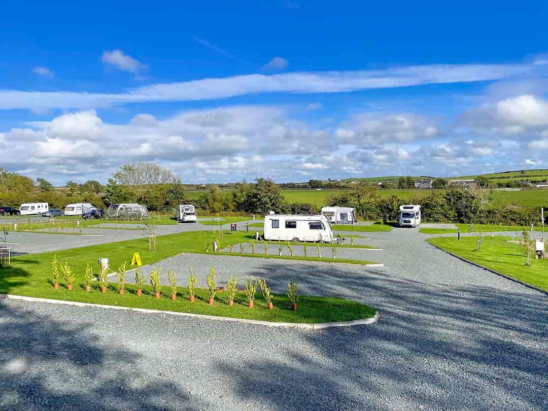 Dronwy Caravan Park: Partial view of site