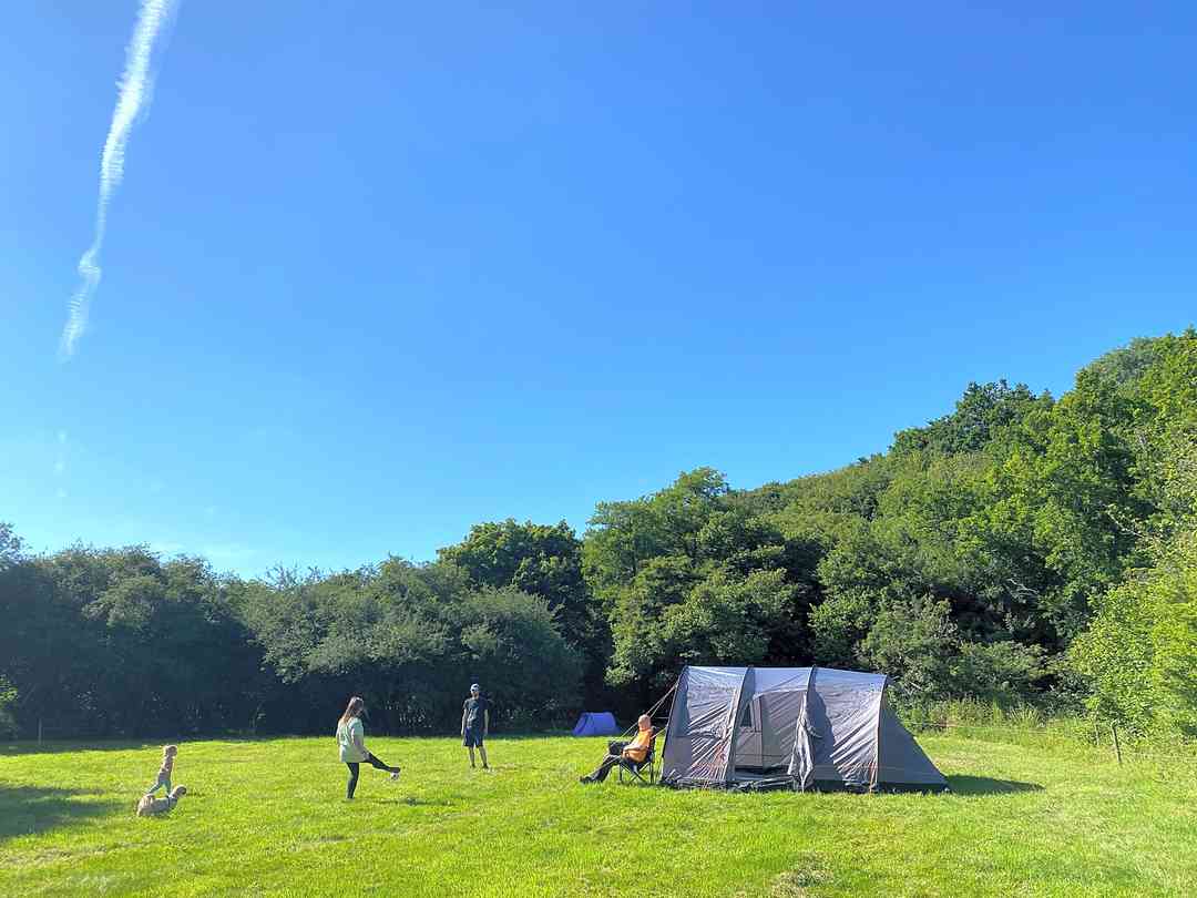 Horwood Farm Camping: Beautiful day for camping!