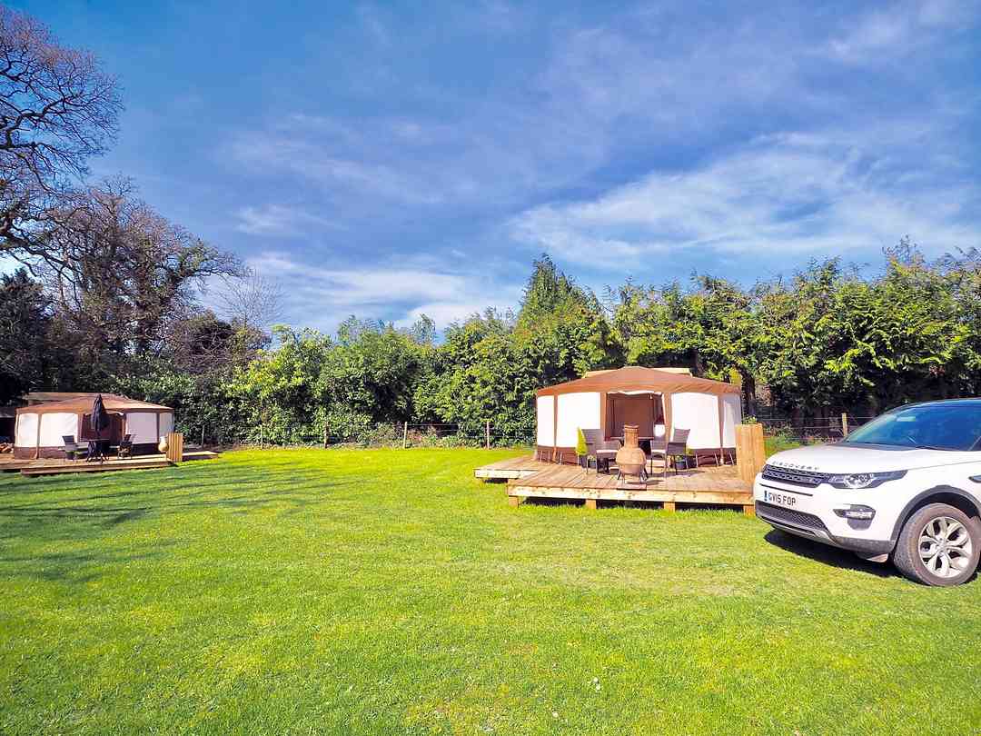 Old Dairy Farm Glamping: Yurts set in a secluded paddock overlooking the South Downs (photo added by manager on 07/03/2019)