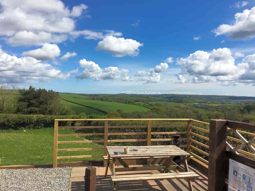 West Wales Camping Pods: View