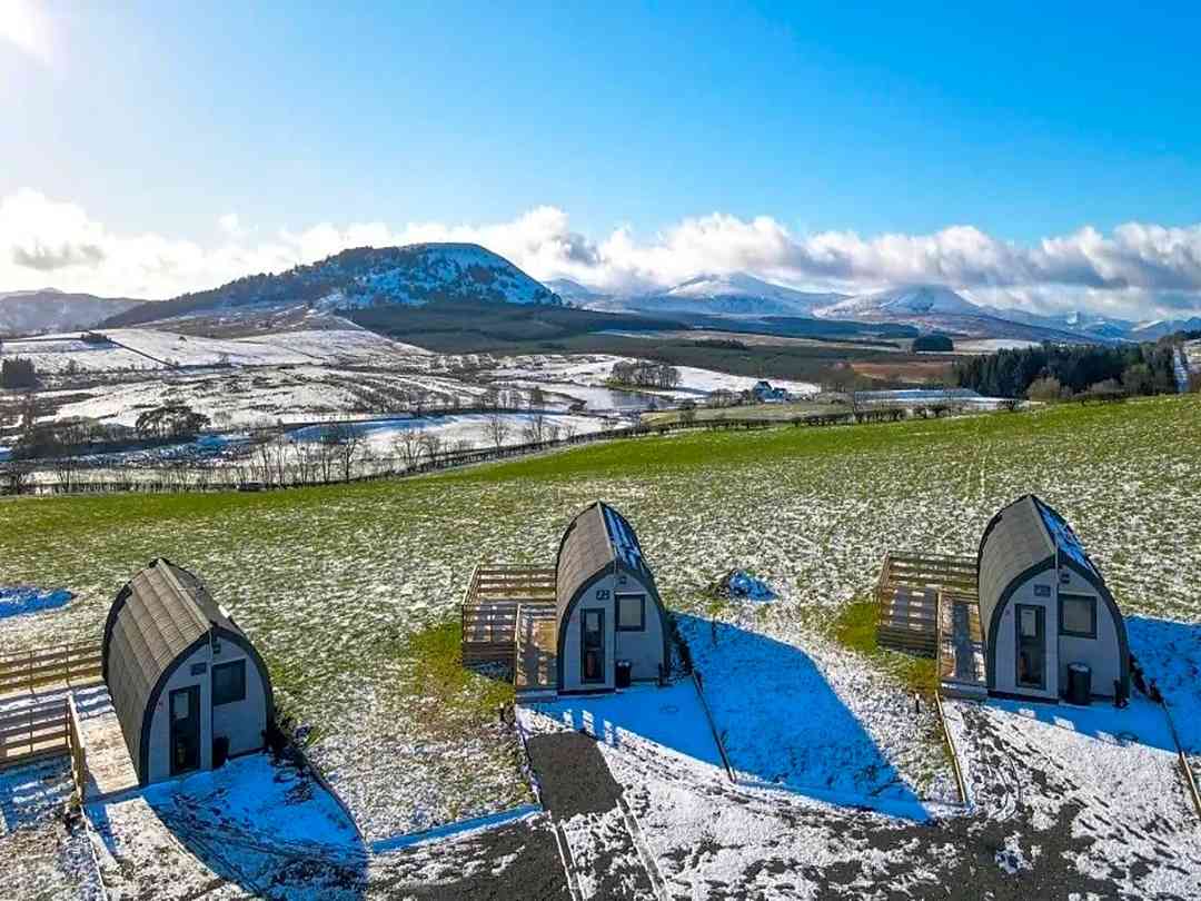 Whitbarrow Farm Stay: Aerial view of the pods (photo added by manager on 25/11/2025)