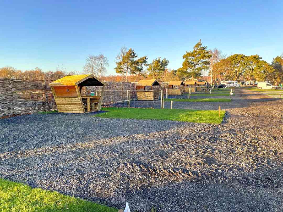 Pine Cones Caravan and Camping: Pitches with picnic hut