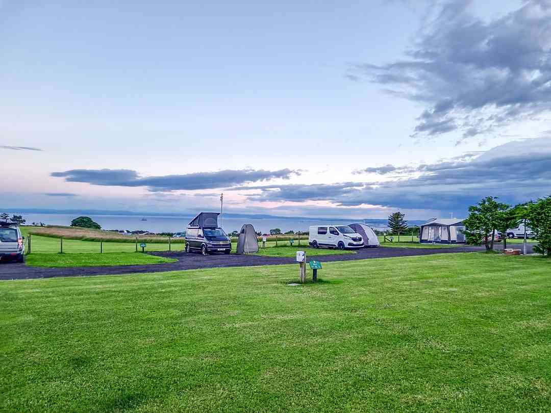Forth House Caravan Site: Site with views