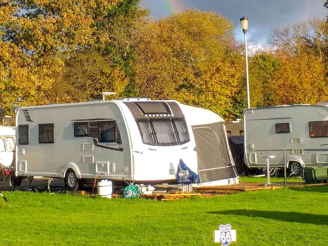 Llandovery Caravan and Camping Park: Touring pitches (photo added by manager on 02/09/2022)