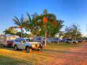 Electric grass and earth touring pitch