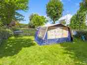 Spacious tent pitch