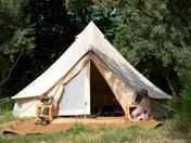 Bell tent exterior
