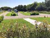 View of the hardstanding touring pitches