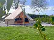 Furnished bell tent