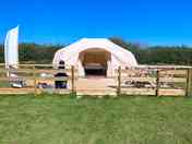 Bell tent exterior