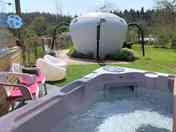 Spodnic lodge's private hot tub