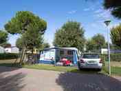 Grass pitches with parking