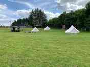 Bell tents each sleeping 4 people