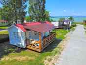 Caravans with lake views
