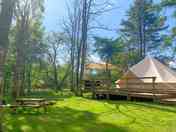 Exterior of tent