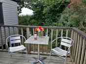 Each van has it's own private deck for alfresco dining
