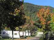 Pitches overlooking the mountains