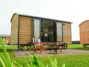 Exterior of huts