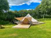 The bell tent pitch