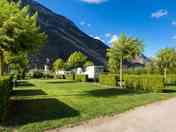 Spacious grass pitches
