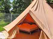 Entry into the tipi