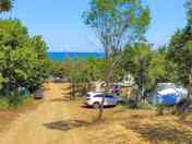 Pitches and the way to the beach
