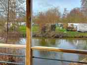 Terrace overlooking the water