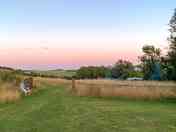 The site at sunrise