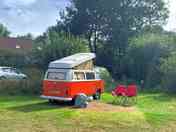 Shaded campervan pitch