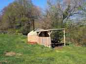 Outside yurt