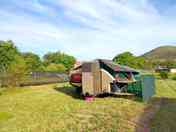Grass stand with mountain views