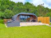 Luxury pod overlooking the countryside