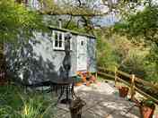 Shepherd's hut and patio (added by manager 20 Sep 2022)