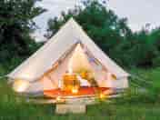 Bell tent in the evening (added by manager 18 Apr 2023)