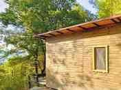 The entrance to the cabin