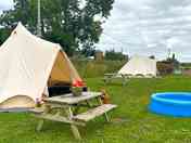 Bell tent pitch