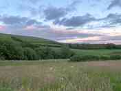 Purbeck Hills view from the main field