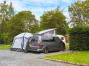 Fully-serviced hardstanding touring pitch