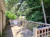 Decking area with seating and barbecue