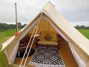 Bell tent interior (added by manager 16 Sep 2023)