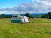 Great views and relaxed camping at Holyrood Farm campsite.